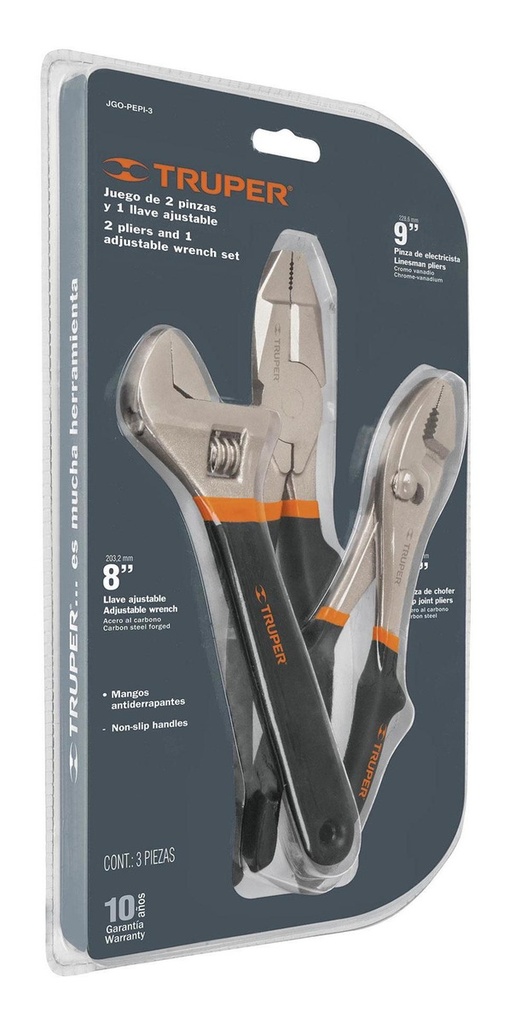 Juego Pinzas Y Perico 3 Pz Truper 18216