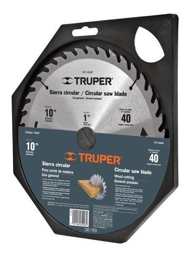 Sierra Circular Madera 40 D. 10" X 1" Truper 18307