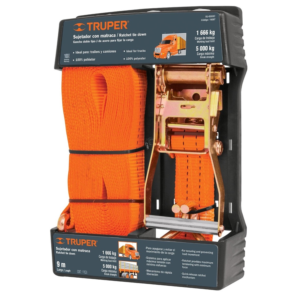 Sujetador Con Matraca 1,666 Kg Truper 19287