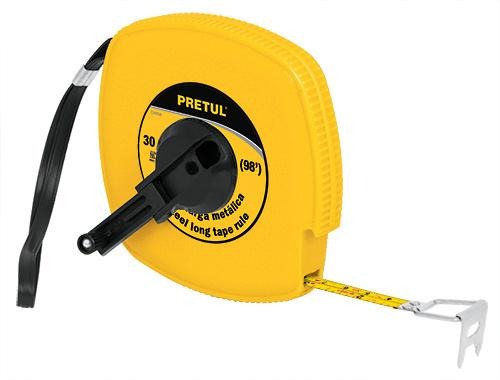 Cinta Larga Metalica 30 Mt Plastico Pretul 20901