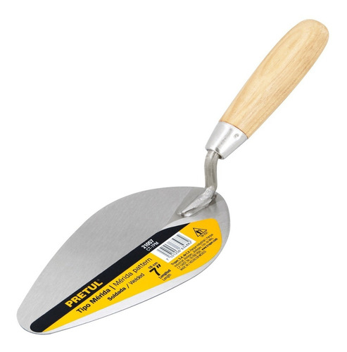 Cuchara Albañil 7 Pulgadas Acero Pretul Profesional Cemento