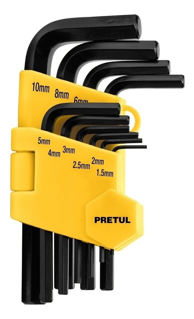 Juego 10 Llaves Allmilimétricas C/organizador Pretul 21855