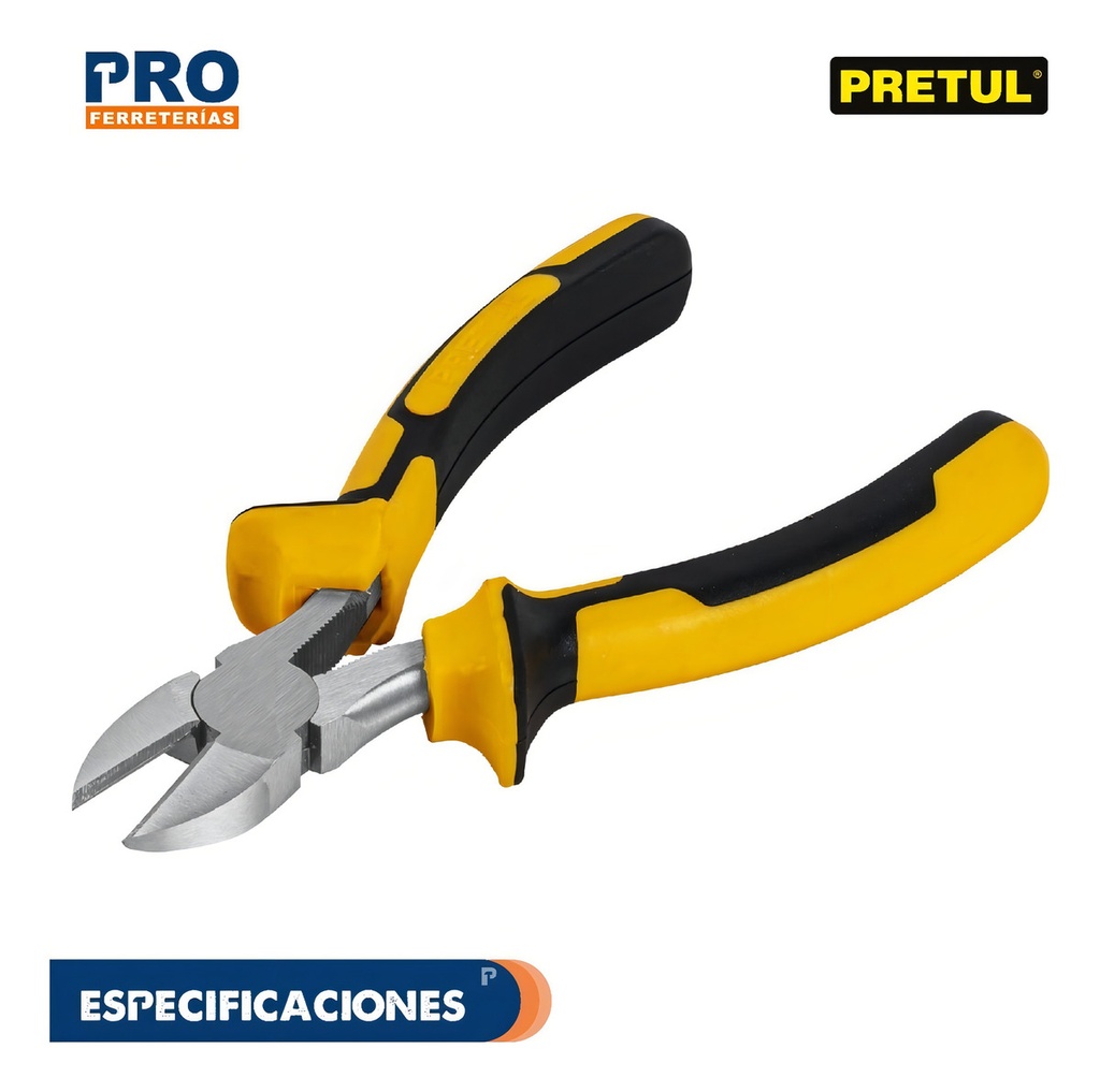 [TR-PCD-6PX] Pinza de Corte Diagonal 6 Mango Comfort Grip, Pretul 22675