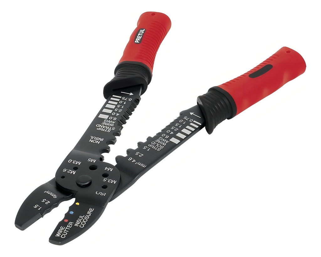 [TR-PE-CA-9P] Pinza Pela Cables 9", 6 Mordazas 22710 Pretul