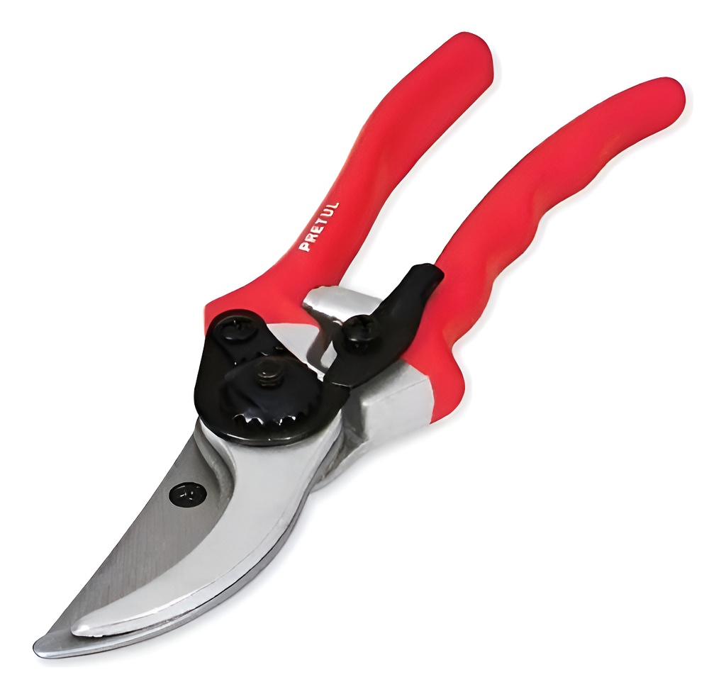 Tijera Una Mano 8.5' Cuchilla Paso Pretul 23103 Rojo