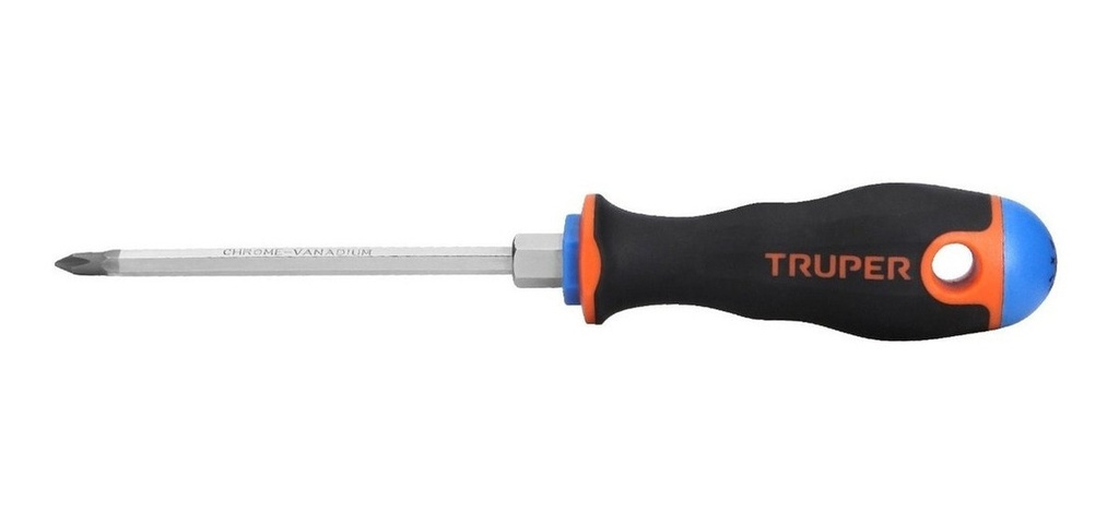 Desarmador De Cruz 3/16x 4 Mango Comfort Grip Truper 100836