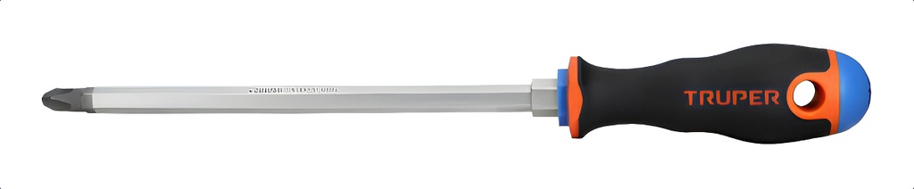 Desarmador De Cruz 3/8x8 Mango Comfort Grip Truper 100839