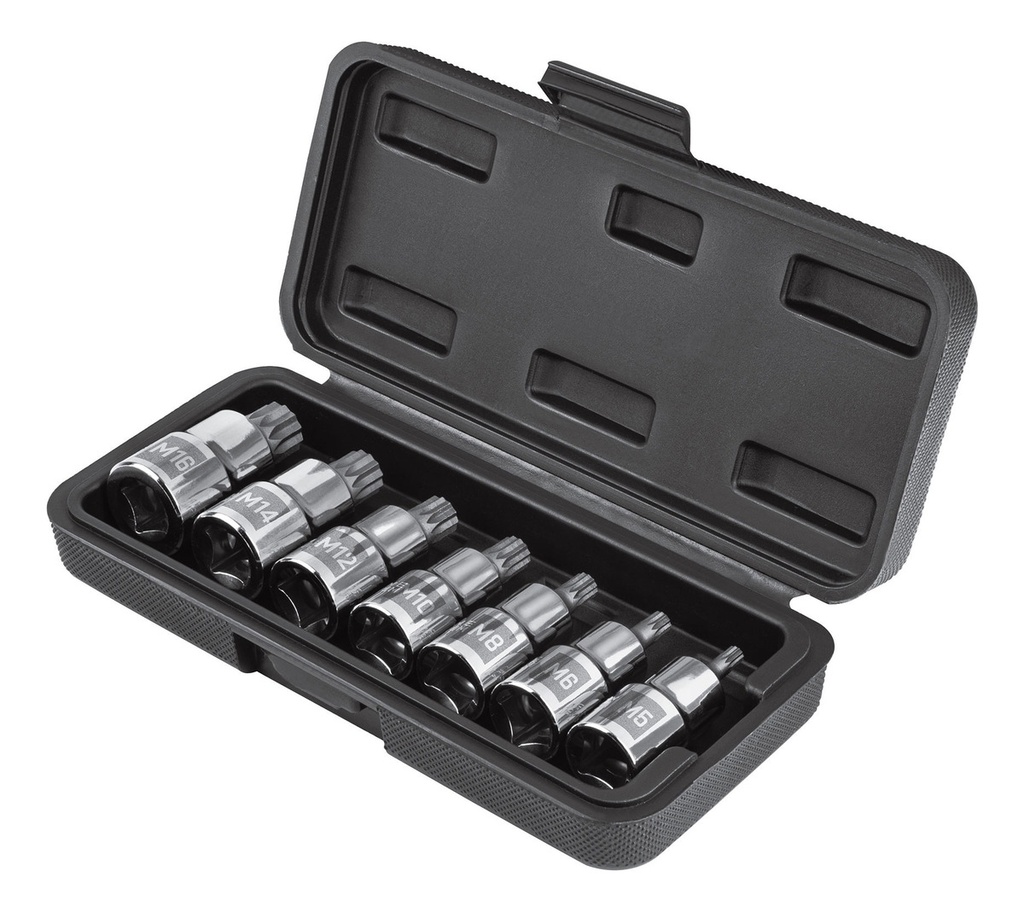 Juego Dados 1/2  Cortos 7 Piezas Punta Bristol Truper 101305