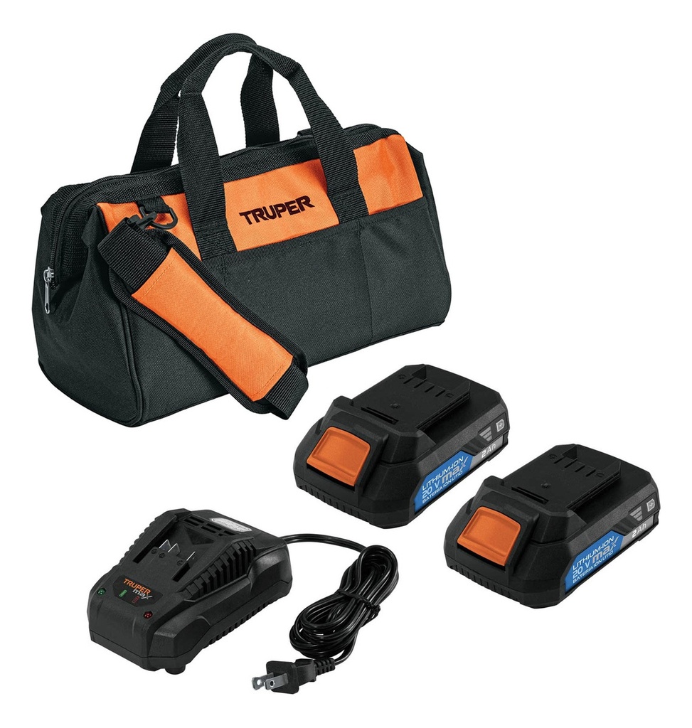 Taladro Atornillador 1/2 Inalámbrico 20v Truper Max-20t Color Gris