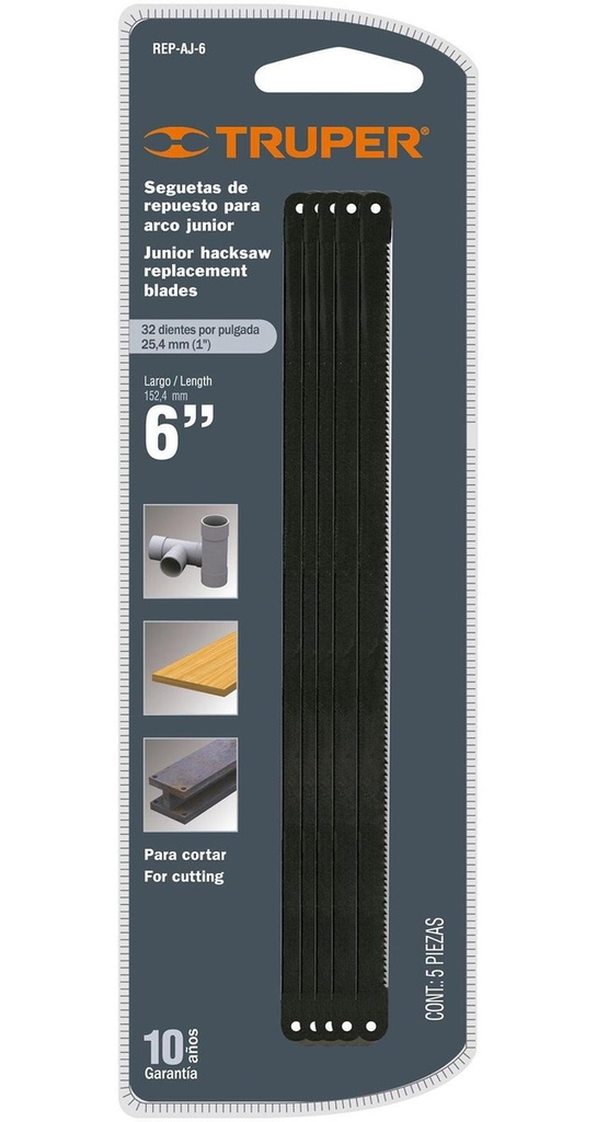 [TR-REP-AJ-6] Repuesto Arco Junior 5 Pz Truper 10220