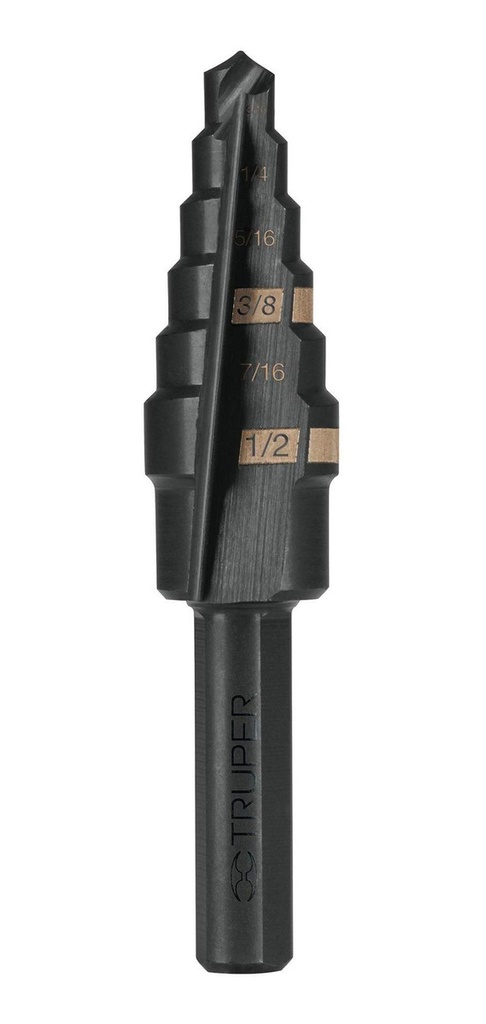 Broca Escalonada 3/16'' - 1/2'' Truper 12120