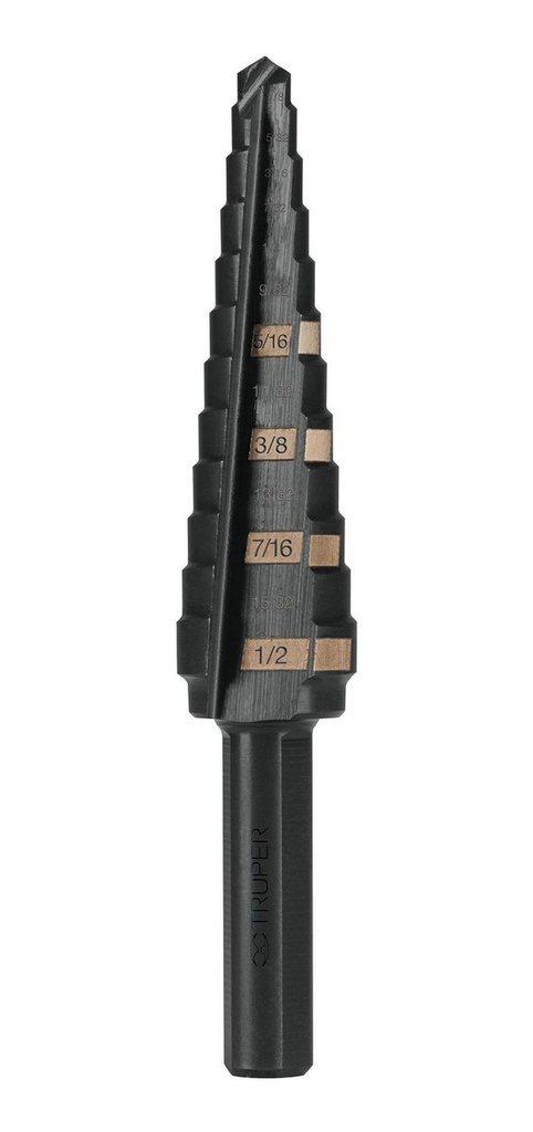 Broca Escalonada 1/8'' - 1/2'' Truper 12122
