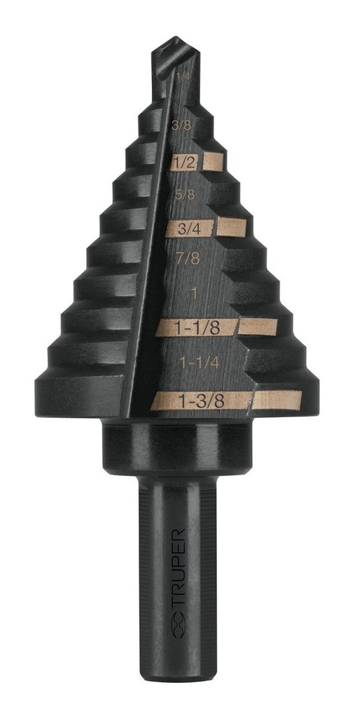 Broca Escalonada 1/4" - 1-3/8" Truper 12126