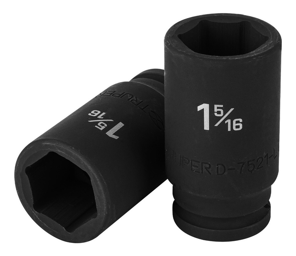 Dado 3/4" 6 Puntas Impacto Largo 1-5/16" Truper 12439