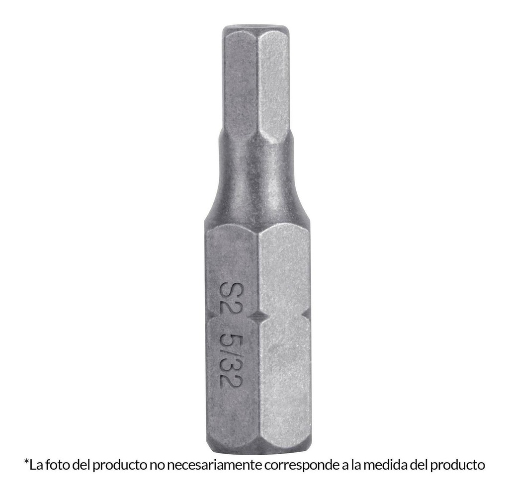 Puntas Hexagonal 1/4'' Largo 1'' 5pz Truper 12493