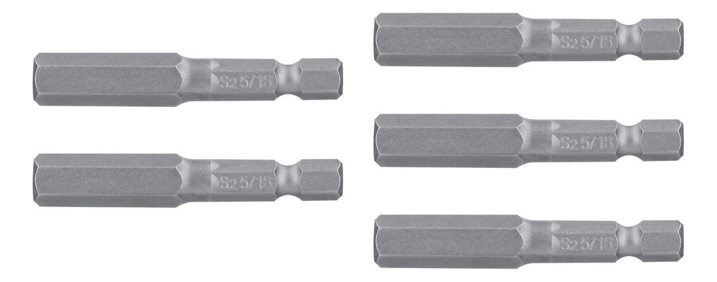 Puntas Hexagonal 5/16" Largo 2" 5pz Truper 12654