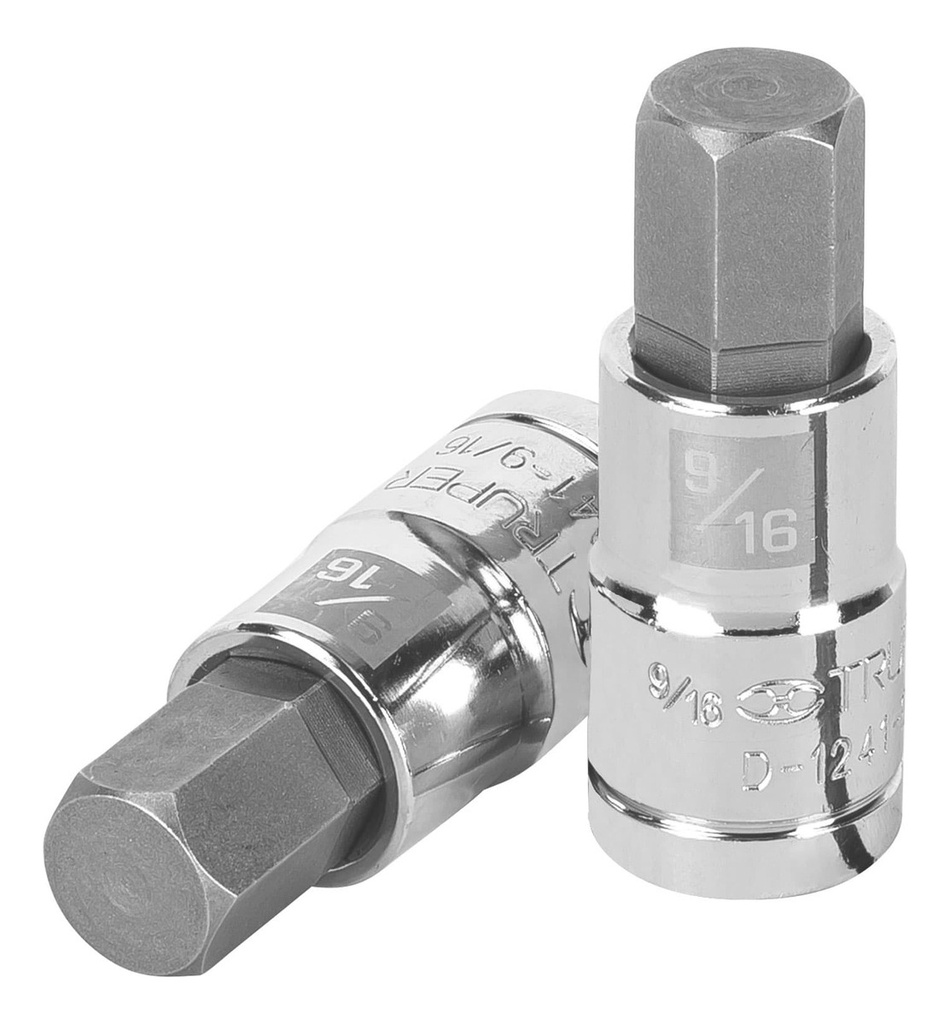 Dado Punta Hexagonal De 9/16 , Cuadro 1/2 , Truper 13256