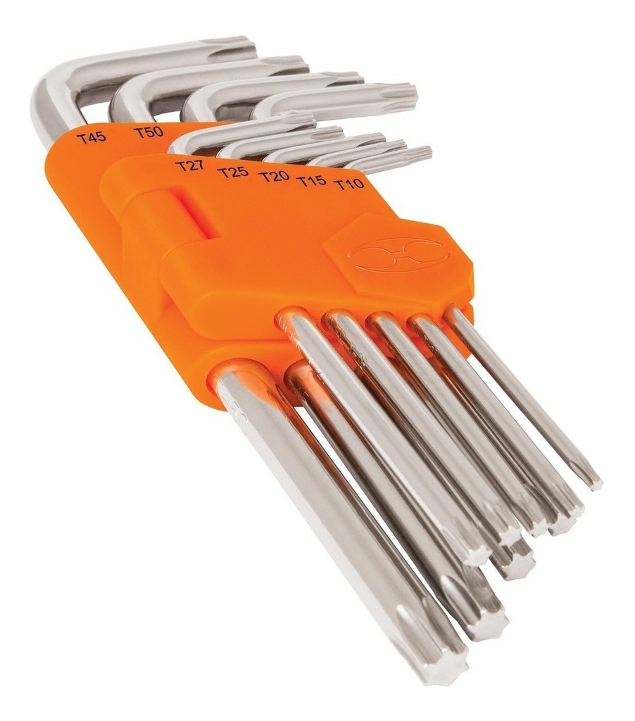 [TR-TORX-9L] Llaves Torx Extralargas 9 Pz Truper 13647