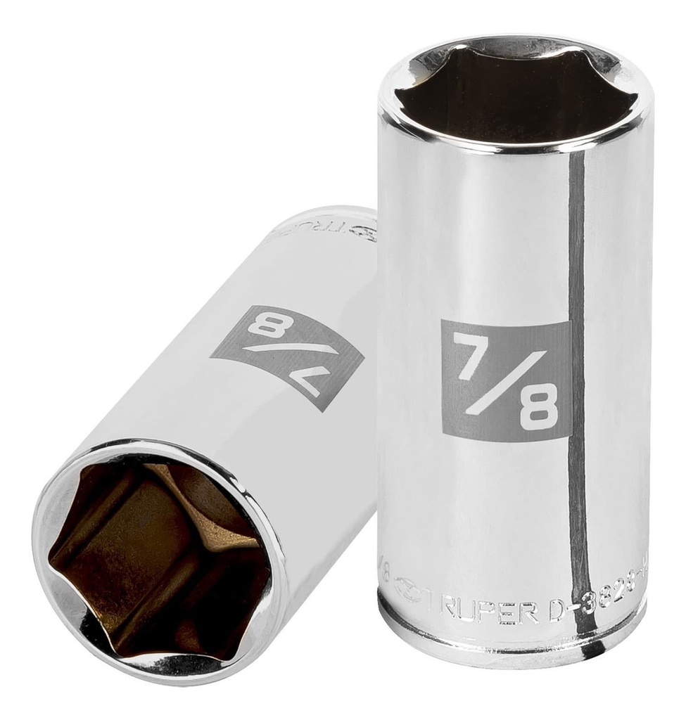 Dado 3/8' 6 Puntas Standard Largo 7/8' Truper 13720