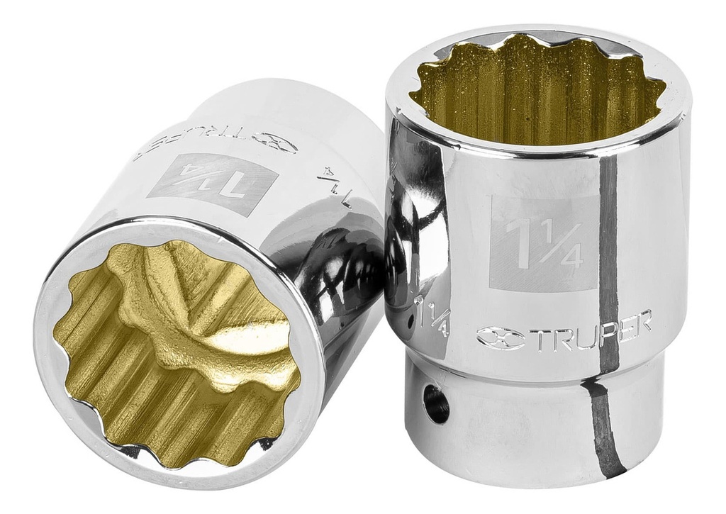 Dado De 1-1/4 , 12 Puntas, Cuadro 3/4 , Truper 13858