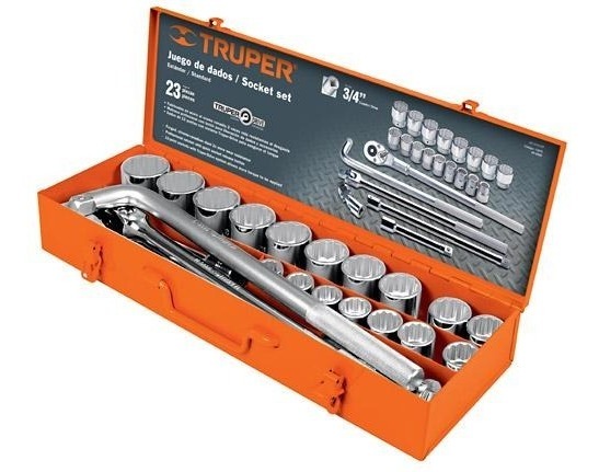 Juego Autocle 3/4 Std 24 Pz Truper 13970