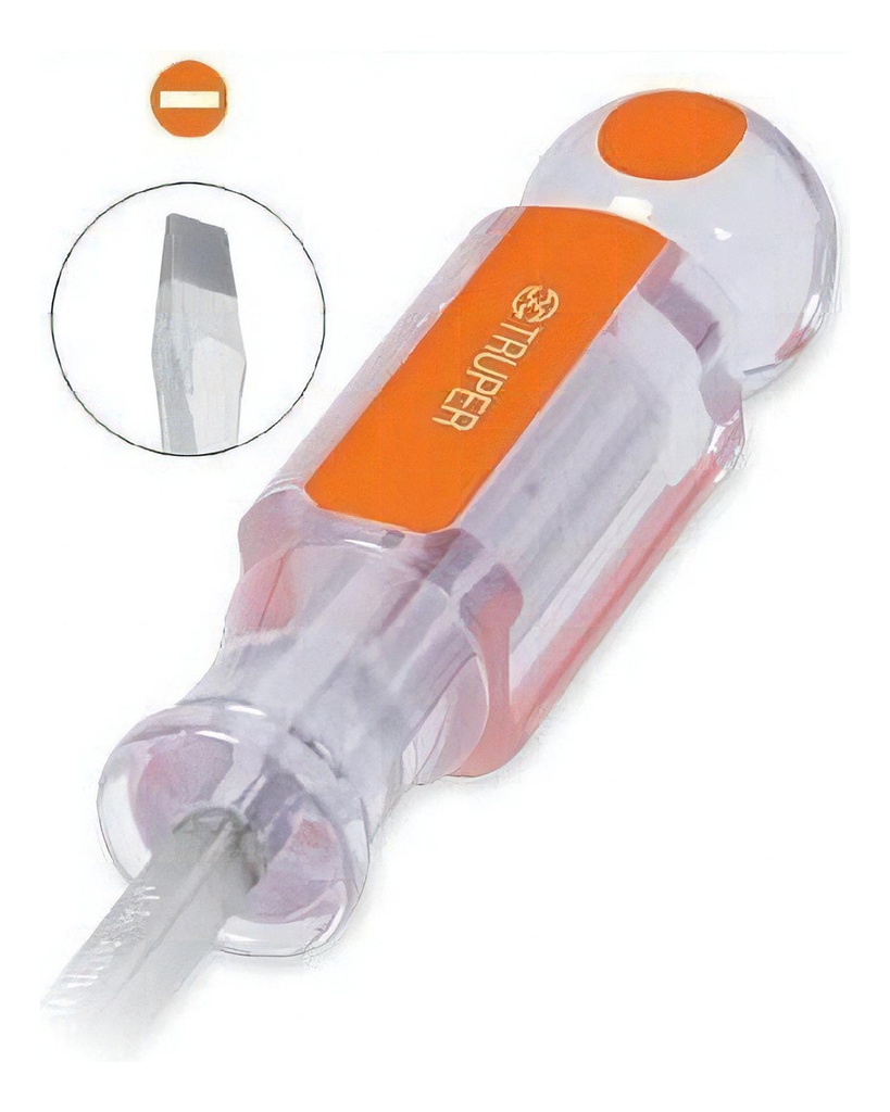 Desarmador Acetato Plano Cuadrada 3' X 1/4' Truper 14089