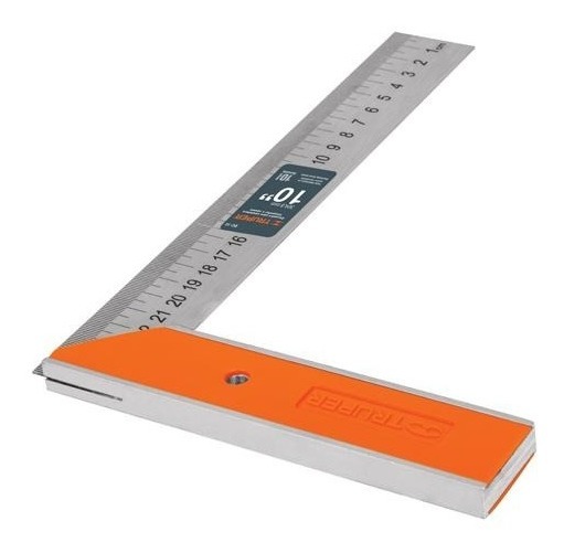 [TR-EC-10] Escuadra Carpintero 10" Ace. Inox. Truper 14374