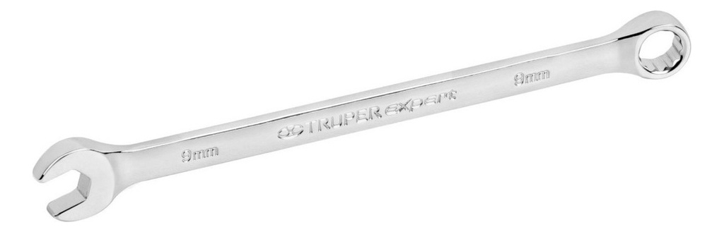 Llave Combinada Milimetrica 9 Mm Truper Expert 15613 Plateado