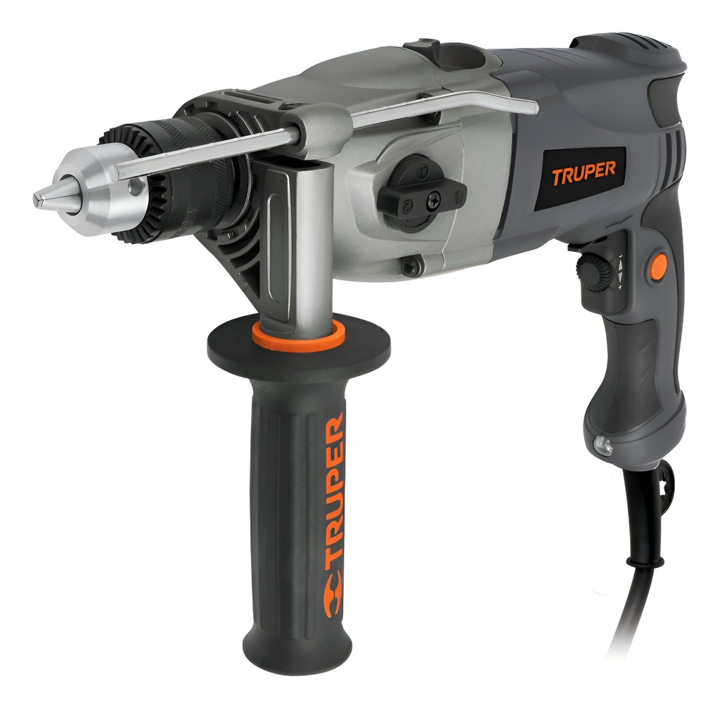 Taladro Rotomartillo Ind. 1/2" 1100 W Var. Truper 16666 Gris 60 Mhz
