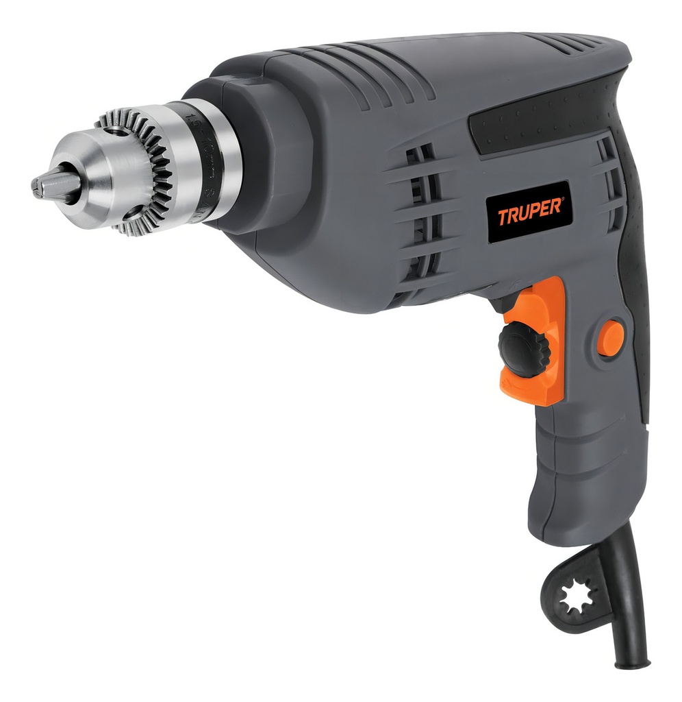 Taladro Ind. 3/8" 400 W Truper 16706 Color Gris Frecuencia 60 Mhz