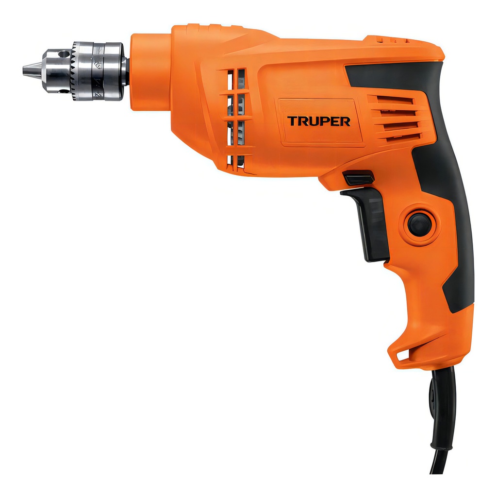 Taladro Profesional 3/8'' 400 W 3000 Rpm Truper 16708 Color Naranja Frecuencia 60