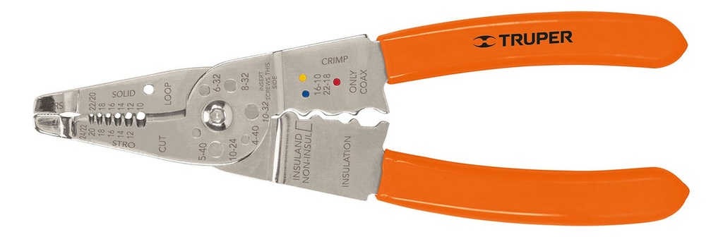 [TR-PE-CA-8] Pinza Pelacables 8 Truper 17357