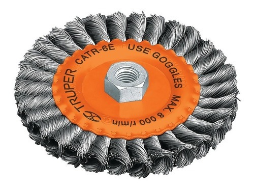 Carda Esmeriladora Trenzada 8'' X 5/8'' Truper 17528