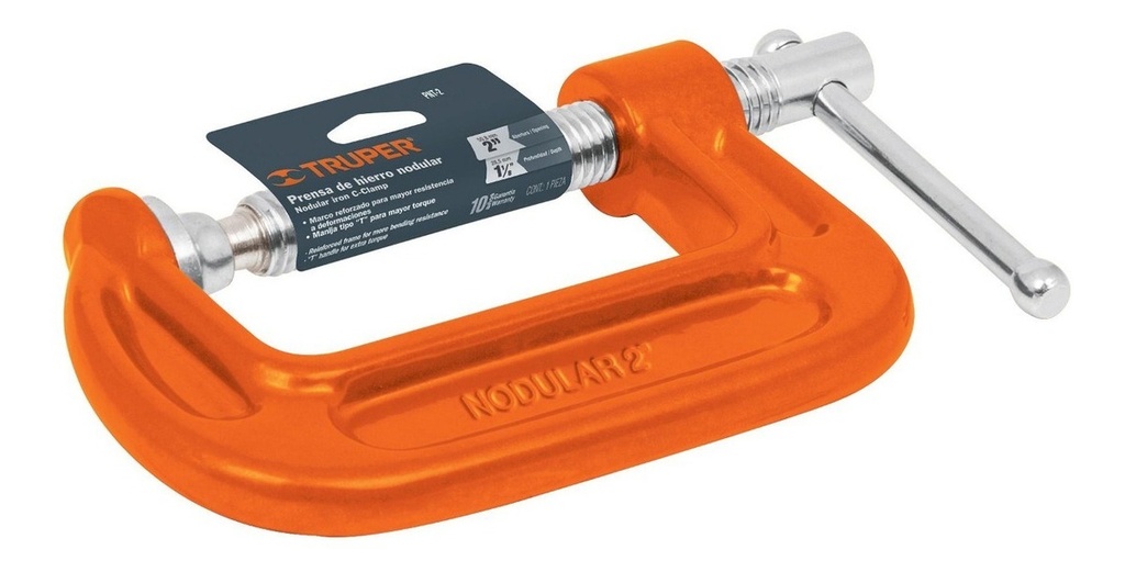 Prensa Hierro Nodular 2'' Truper 17659