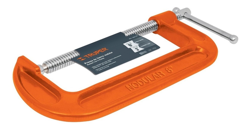 Prensa Hierro Nodular 8'' Truper 17664