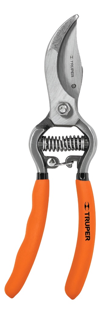 Tijera Una Mano Forjada 8" Cuchilla Paso Truper 18460 Naranja