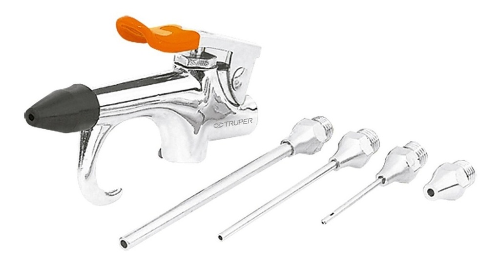 Juego Pistola Sopleteadora 5 Boquillas Compacta Truper 19077