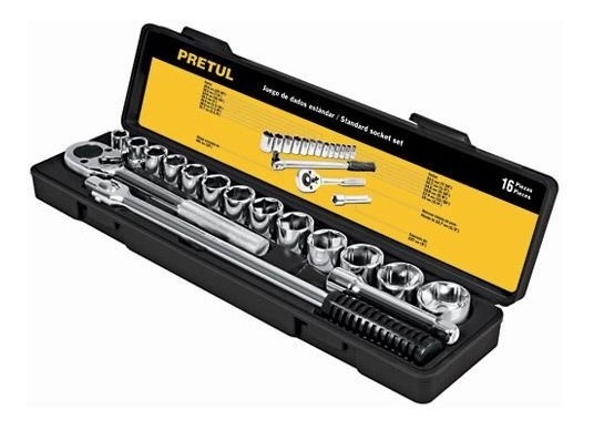 Juego Autocle 1/2' Std 16 Pz Pretul 21172