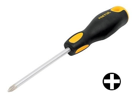 [TR-DP-1/4X4BP] Desarmador Con Punta Cruz Pretul Dp-1/4x4bp Con Mango De Plástico