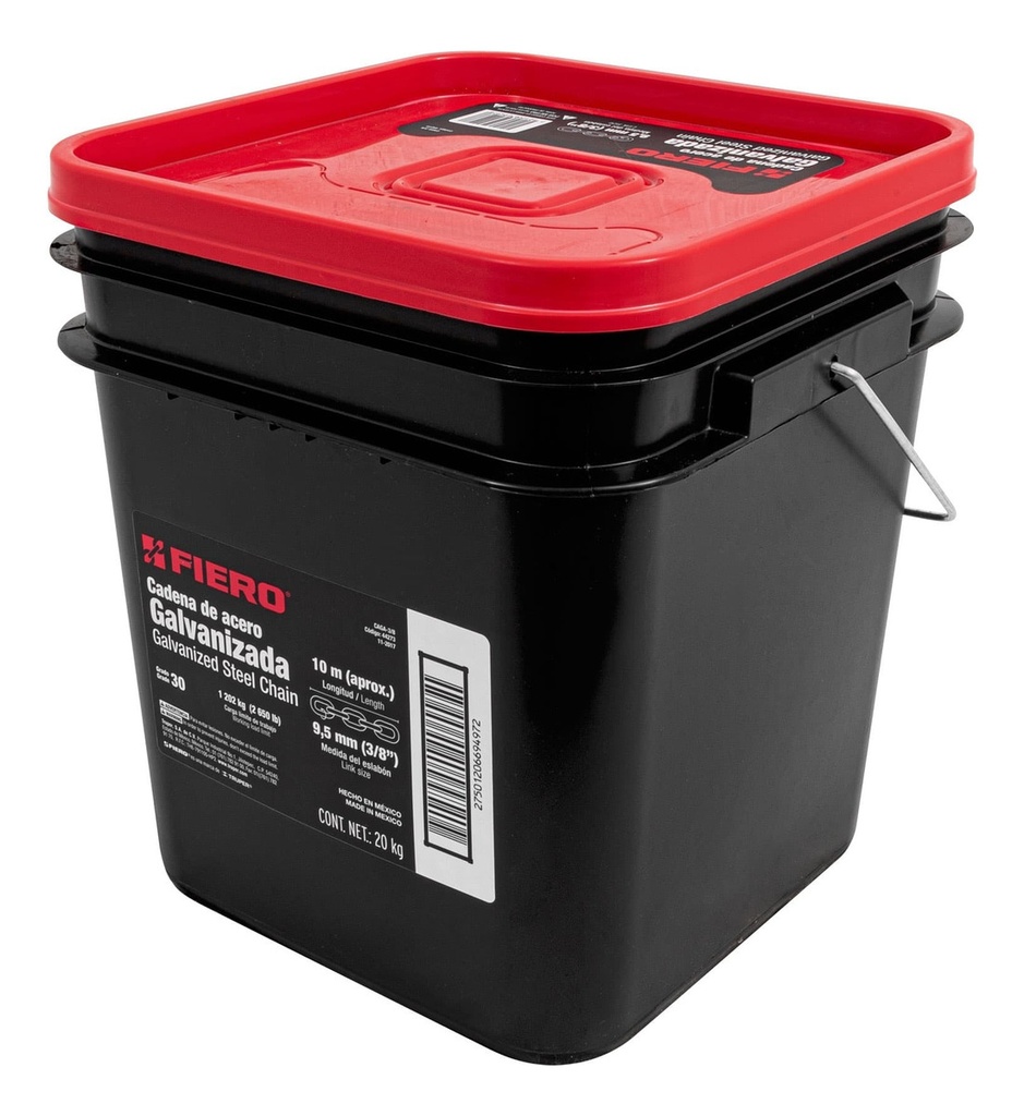 Cadena Galvanizada 3/8' (10 Metros) Fiero 44273