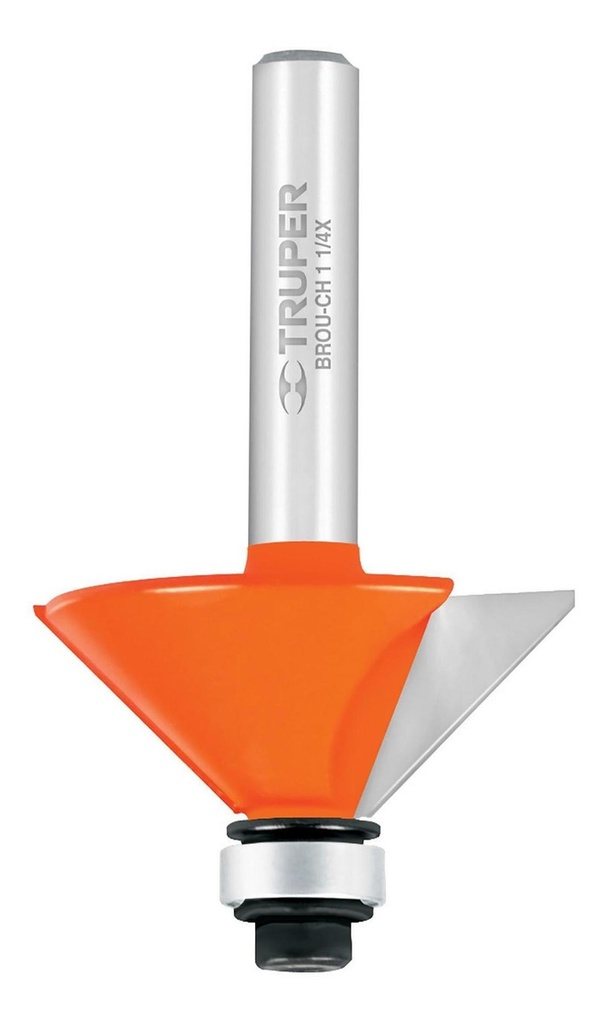 [TR-BROU-CH1-1/4X] Broca Router Chaflan 1-1/4' X 1/2' X 45° Balero Truper 11468