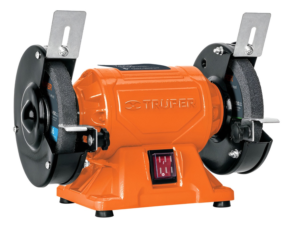 Esmeril Banco 1/4 Hp X 5'' Truper 12784 Naranja 60 Hz