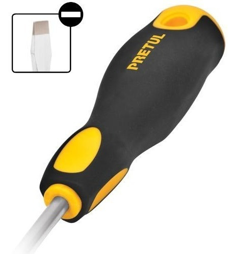 Desarmador Comfort Grip Plano 3' X 3/16' Pretul 21478