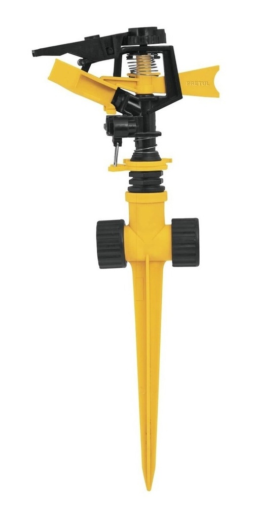 Aspersor plástico 11' dos vías, estaca plástica, PRETUL