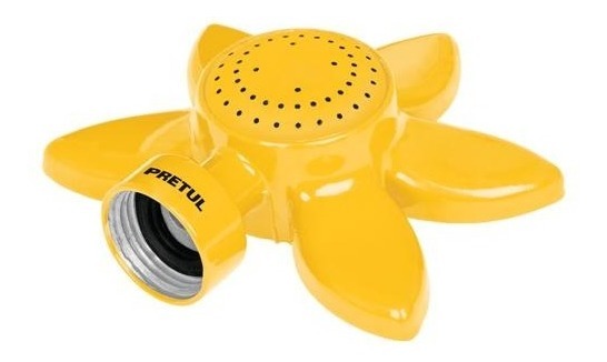 [TR-REG-F] Aspersor base metálica circular, tipo flor, PRETUL