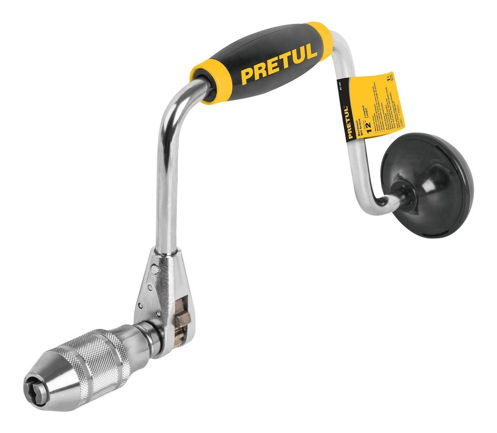 Berbiquí 12' perilla de plástico, PRETUL