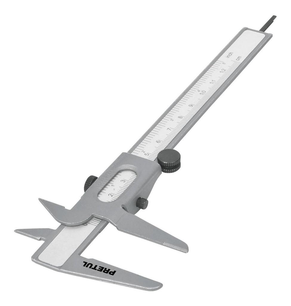Calibrador vernier escolar 5', acero, std y mm, PRETUL