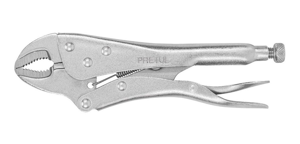 [TR-PP-10C] Pinza de presión 10' mordaza curva, Pretul