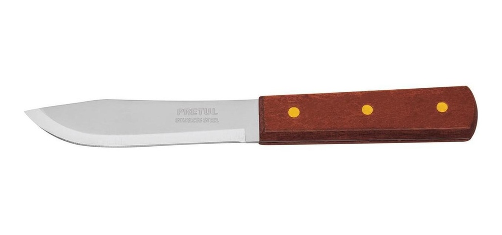 Cuchillo cebollero 5' mango de madera, Pretul
