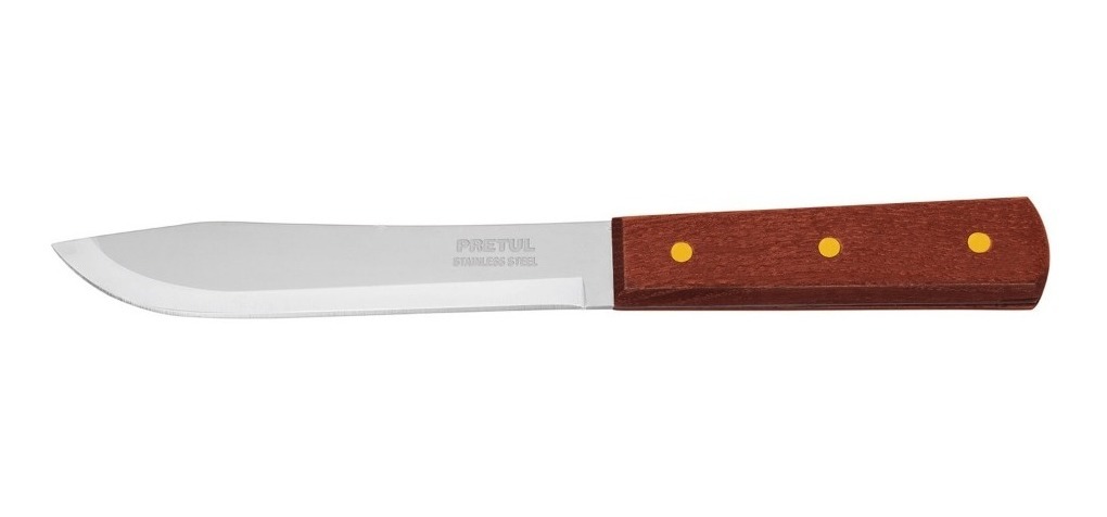 [TR-CUCH-M60] Cuchillo cebollero 6' mango de madera, Pretul